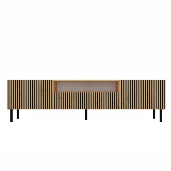 SZAFKA RTV 160 KAMA SLIM LAMELE ARTISAN - obrazek 2
