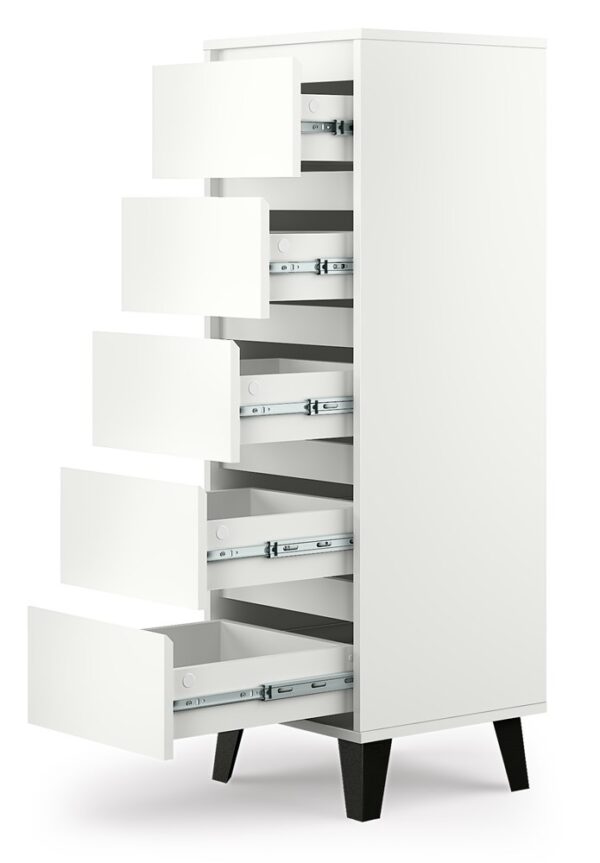 KOMODA SCANDI 5SZUFLAD BIEL - obrazek 2