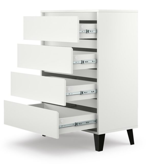 KOMODA SCANDI 4SZUFLADY BIEL - obrazek 3