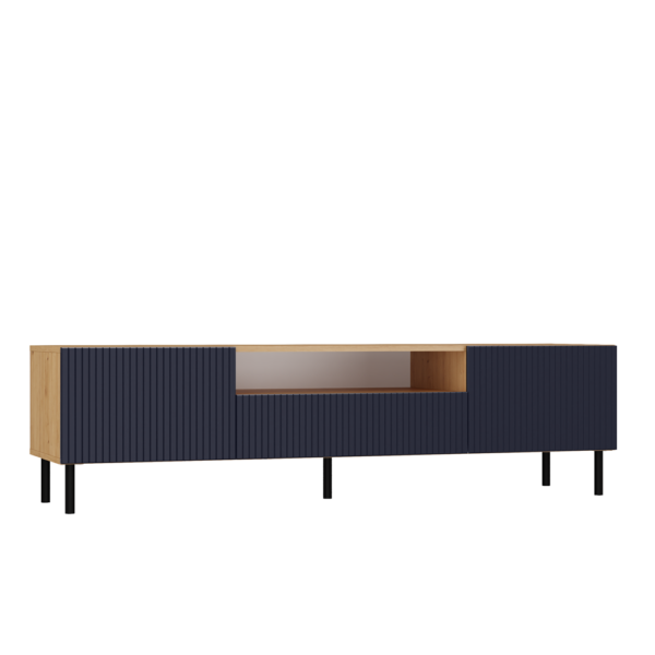 SZAFKA RTV 160 KAMA SLIM ARTISAN/GRANAT - obrazek 2