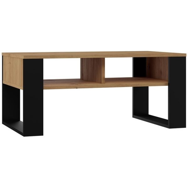 STOLIK KAWOWY MODERN 2P ARTISAN NOGA CZARNA