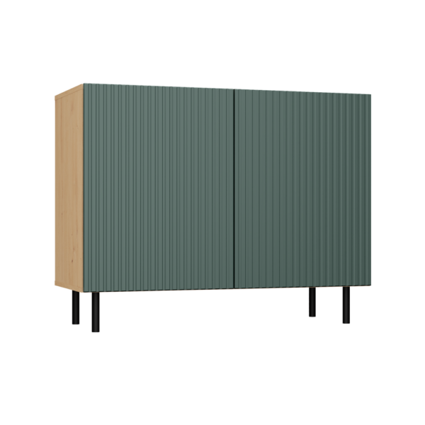 KOMODA KAMA 2 DRZWI SLIM ARTISAN/ZIELEŃ KOMPLET - obrazek 2