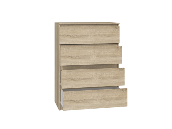 M4 MALWA KOMODA 4 SZUFLADY SONOMA KOMPLET - obrazek 2