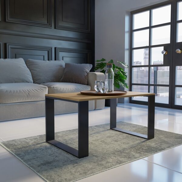 STOLIK KAWOWY MODERN ARTISAN NOGA CZARNA - obrazek 5