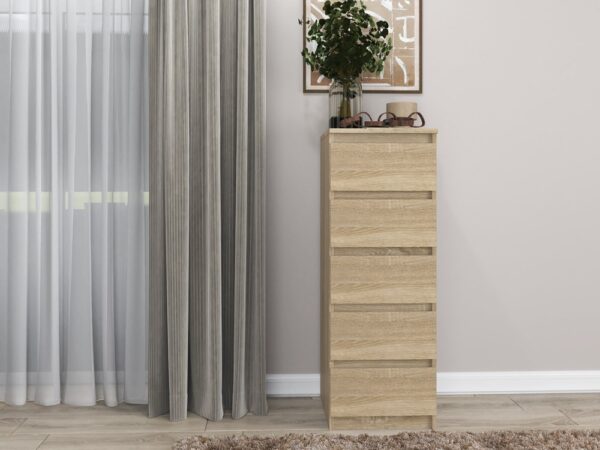 W5 KOMODA 5 SZUFLAD SONOMA KOMPLET - obrazek 2