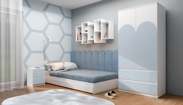 Szafka nocna Malwa M2/ARTESO BLUE - obrazek 4