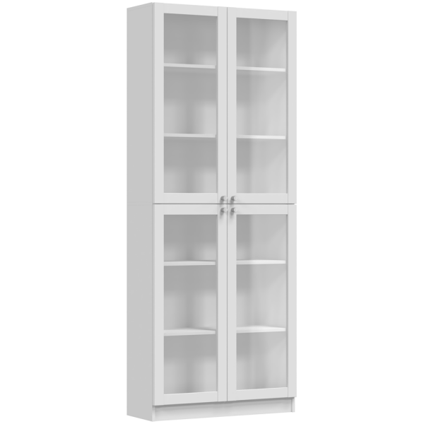 WITRYNA 80CM PAFOS BIAŁY 4 SZYBY KOMPLET