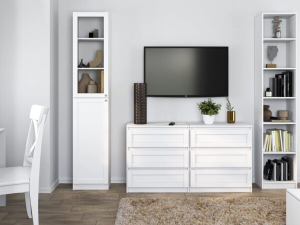 WITRYNA 40CM PAFOS BIAŁY SZYBA HDF KOMPLET - obrazek 5