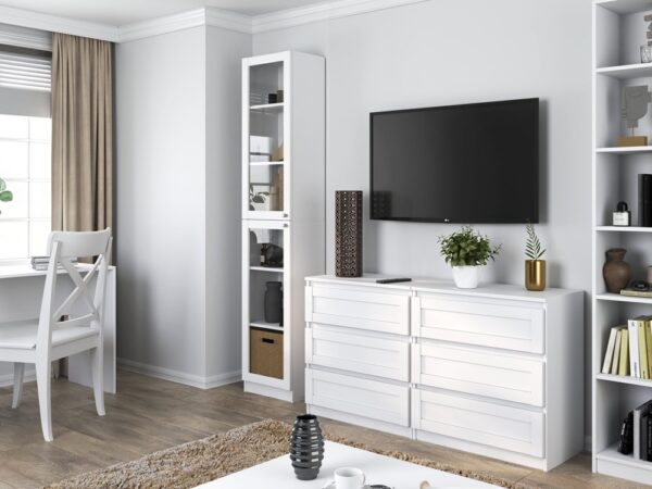 WITRYNA 40CM PAFOS BIAŁY 2 SZYBY KOMPLET - obrazek 3