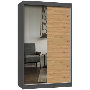 SZAFA IGA 120 ANTRACYT ARTISAN A/B - LUSTRO/BEZ LU