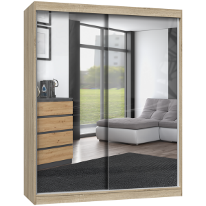 SZAFA IGA 160 SONOMA A - LUSTRO KOMPLET