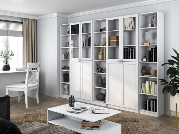 WITRYNA 80CM PAFOS BIAŁY 4 SZYBY KOMPLET - obrazek 5
