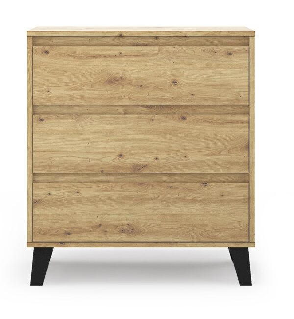 KOMODA SCANDI 3SZUFLADY ARTISAN - obrazek 3