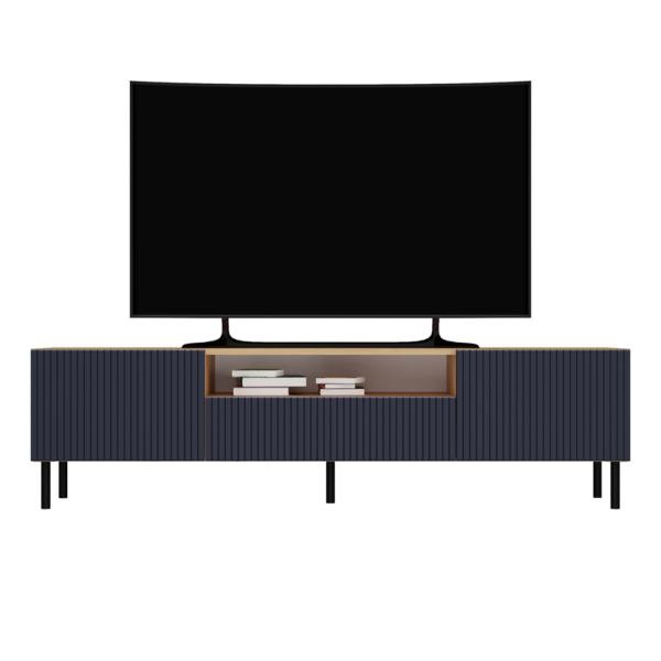 SZAFKA RTV 160 KAMA SLIM ARTISAN/GRANAT - obrazek 3
