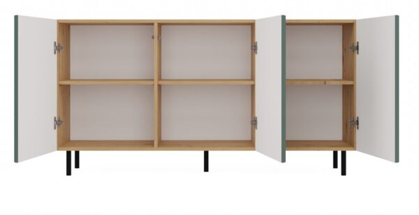 KOMODA KAMA 3 DRZWI SLIM ARTISAN/ZIELEŃ KOMPLET - obrazek 5