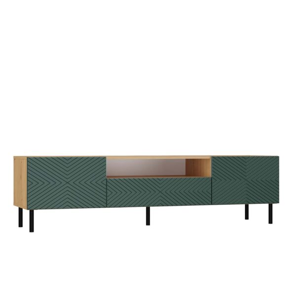 SZAFKA RTV 160 KAMA KWADRAT ARTISAN/ZIELEŃ - obrazek 2