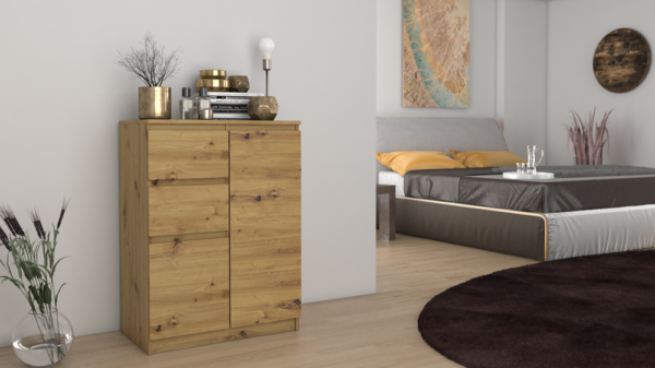 KOMODA 2 DRZWI 2 SZUFLADY ARTISAN KOMPLET - obrazek 3