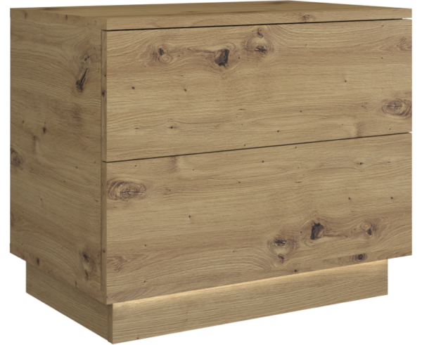 S2 SELA STOLIK NOCNY 2 SZUFLADY ARTISAN - obrazek 2