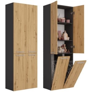 SŁUPEK ŁAZ. NEL ANT/ART 2 KOSZE DRZWI DŁUGIE KPL