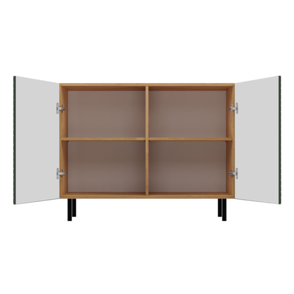 KOMODA KAMA 2 DRZWI SLIM ARTISAN/ZIELEŃ KOMPLET - obrazek 4