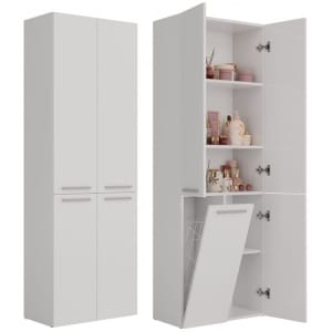 SŁUPEK ŁAZIENKOWY NEL BIEL 1 KOSZ DRZWI DŁUGIE KPL