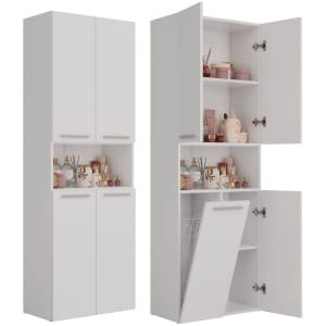 SŁUPEK ŁAZIENKOWY NEL BIEL 1 KOSZ DRZWI KRÓTKIE KP