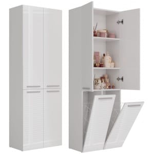 SŁUPEK ŁAZIENKOWY NEL BIEL POŁ 2 KOSZE DRZWI D KPL