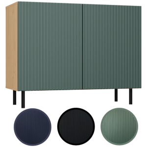 KOMODA KAMA 2 DRZWI SLIM ARTISAN/ZIELEŃ KOMPLET